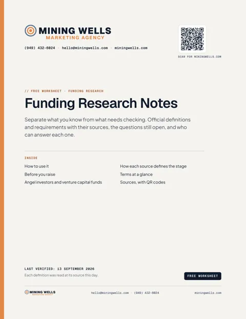 The first page of the Funding Research Notes